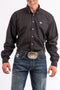 Mens Cinch Black Solid Western Shirt with Buttons