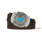 Womens 1 1/2" wide brown Raindance Belt