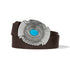 Womens 1 1/2" wide brown Raindance Belt