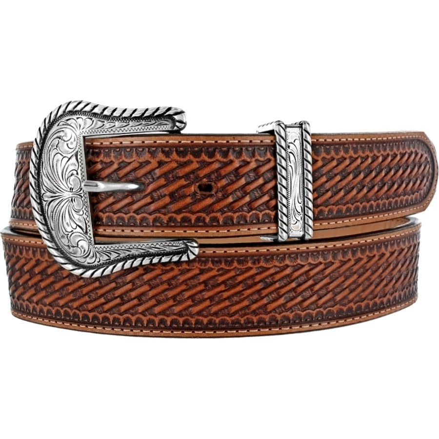 Justin brown tooled Bronco Belt
