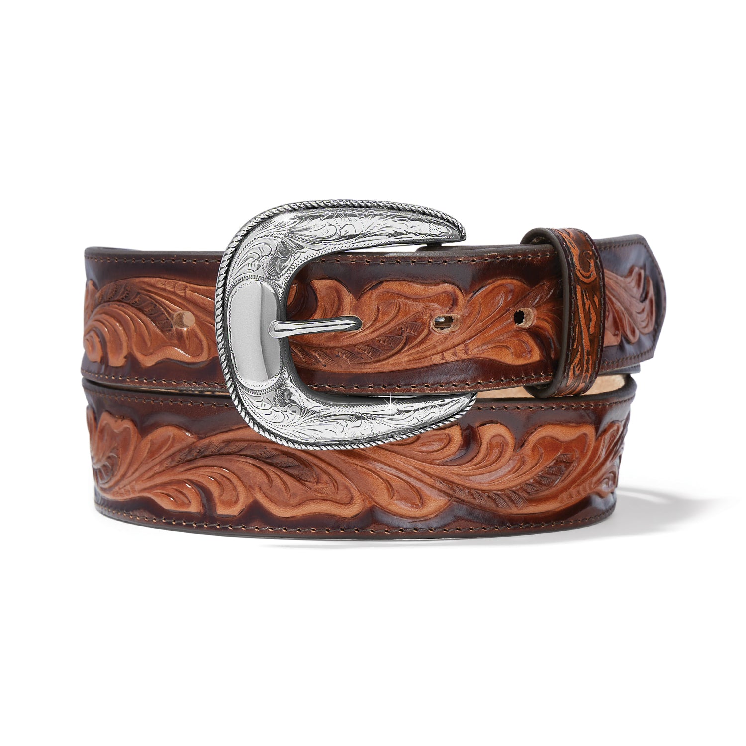 Mns Brn Chiara Tooled Belt C42865