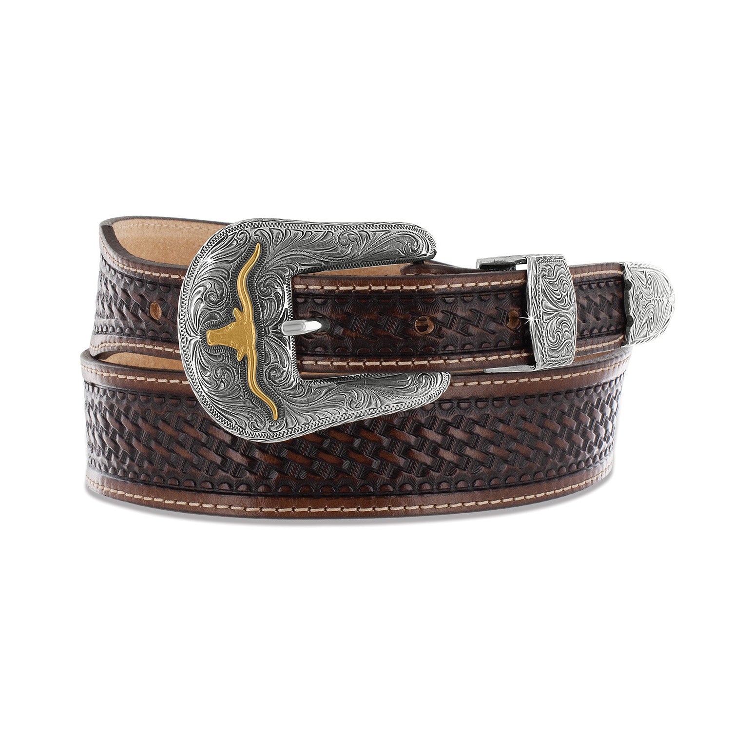 Mens Justin Bovine Brown Belt C42905