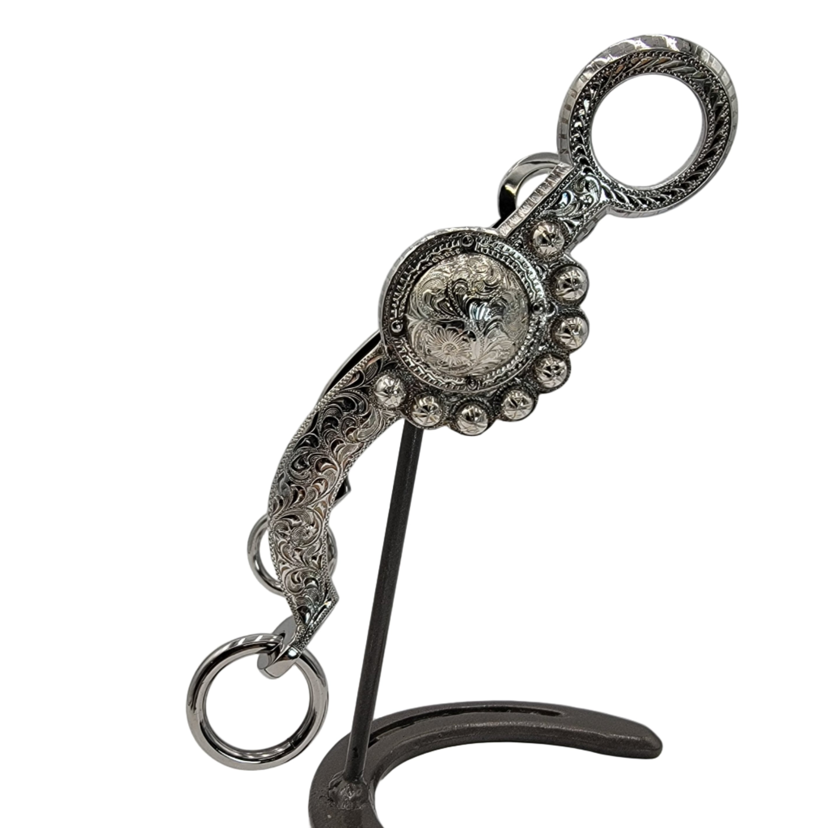 silver bit twisted wire short shank