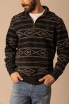 Mens Crupper Black 1/4 Zip