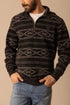 Mens Crupper Black 1/4 Zip