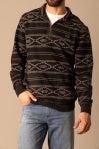 Mens Crupper Black 1/4 Zip