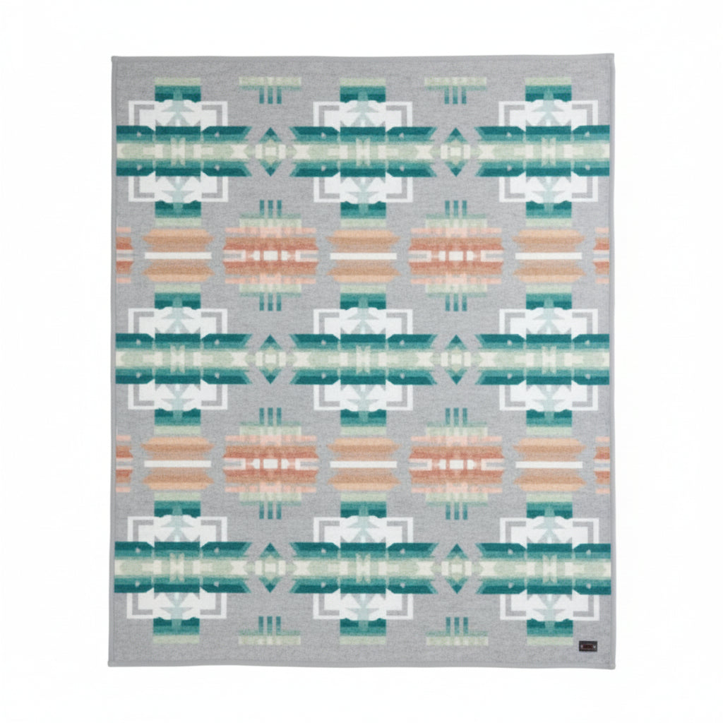Chief Joseph Jacquard Grey Robe Blanket